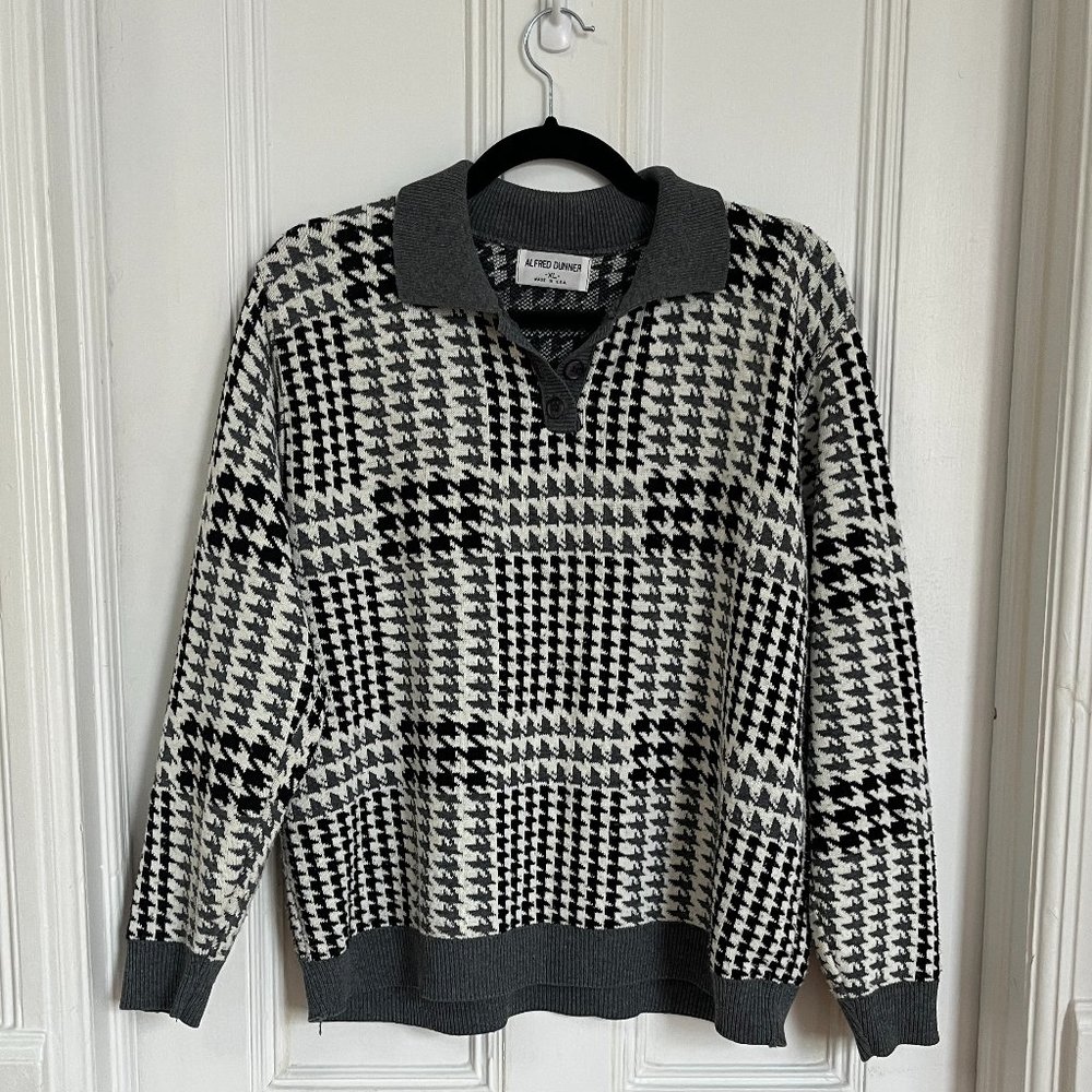 Vintage houndstooth sweater
